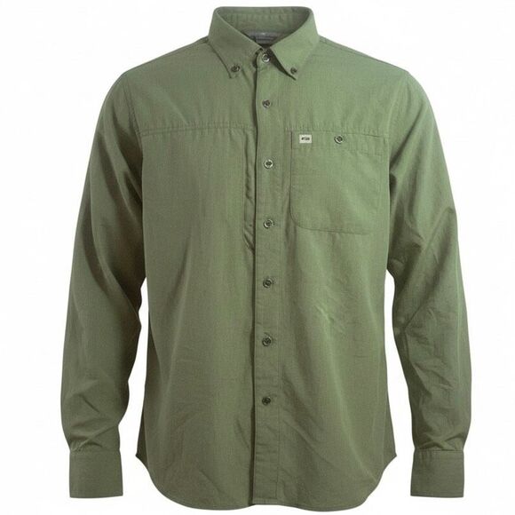 Outdoor Research UPF 50+ Nylon Hiking Shirt Olive Green Men’s L Quick-Dry Advent - Picture 1 of 9